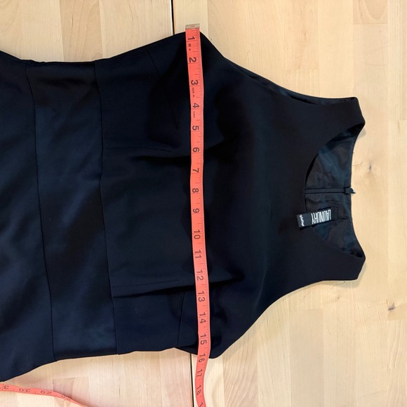 Laundry by Shelli Segal Black Halter Neck Striped Sheath Dress vintage 1995 - Picture 9 of 13